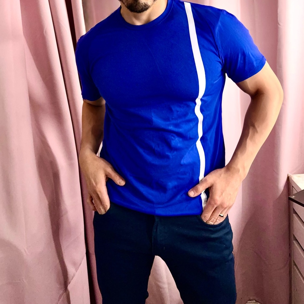 Armani Exchange Blue Short Sleeve Tee